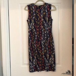 J.Mclaughlin Navy patterned dress